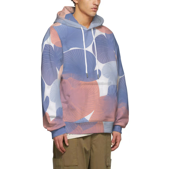 Floral Shapes Pattern Adult Hoodie