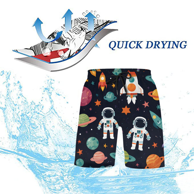 Astronaut Dreams Kids Peach Skin Beach Pants