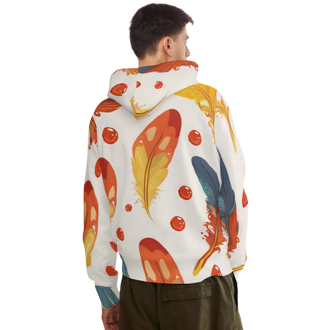 Vibrant Feathers Men's Adult Hoodie Set