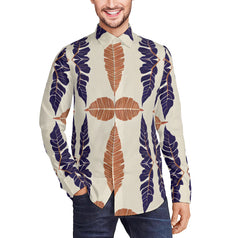 Tropical Leaf Men's Classic Long-Sleeved Shirt