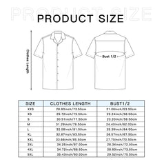 Rose Pattern Men's Casual Short-Sleeved Shirt