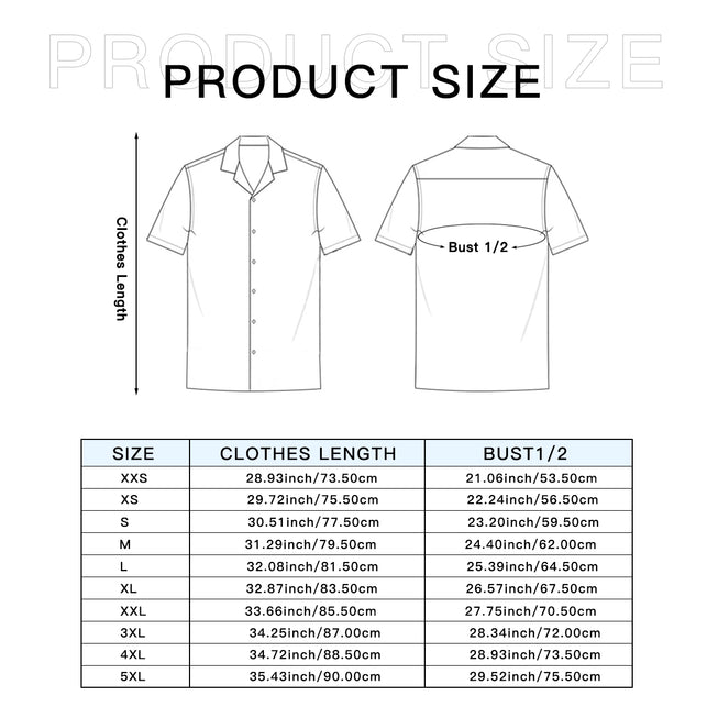 Rose Pattern Men's Casual Short-Sleeved Shirt