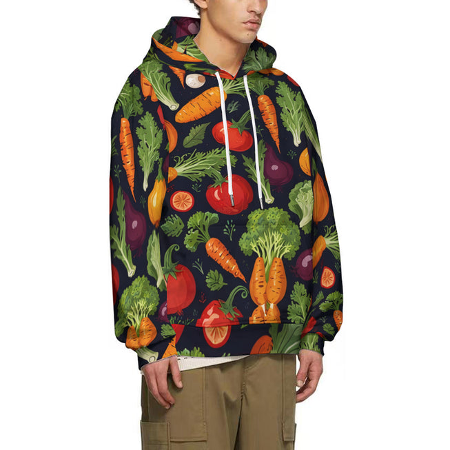 Veggies Pattern Adult Hoodie