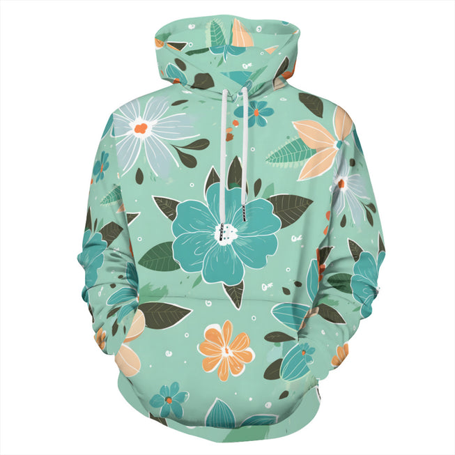 Floral Seamless Pattern Adult Hoodie