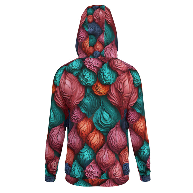 Abstract Seamless Pattern Men's Zip Up Hoodie