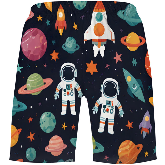 Astronaut Dreams Kids Peach Skin Beach Pants