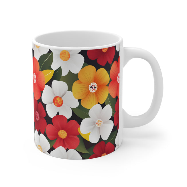 Flower Pattern Mug 11oz