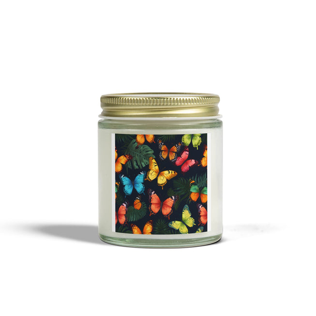 Butterfly Pattern Scented Coconut Apricot Candles (4oz, 9oz)