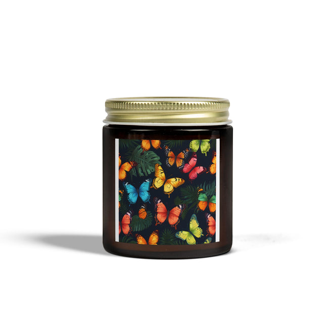 Butterfly Pattern Scented Coconut Apricot Candles (4oz, 9oz)