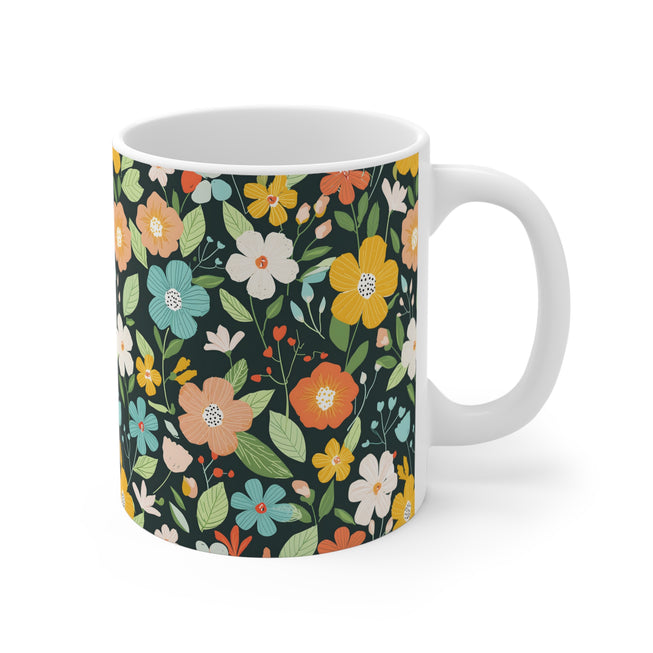 Floral Pattern Mug 11oz