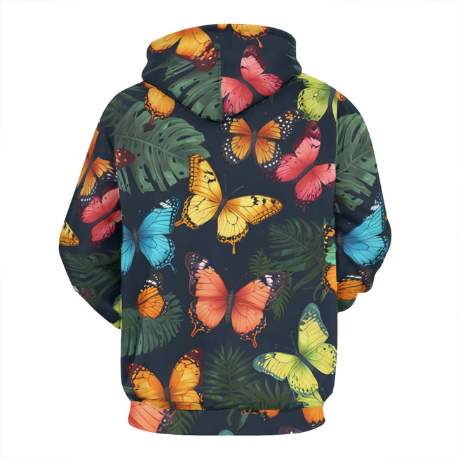 Tropical Butterfly Adult Hoodie