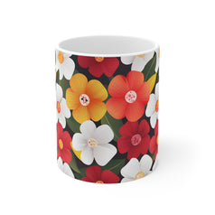 Flower Pattern Mug 11oz