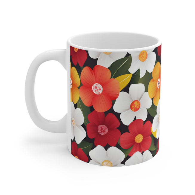 Flower Pattern Mug 11oz