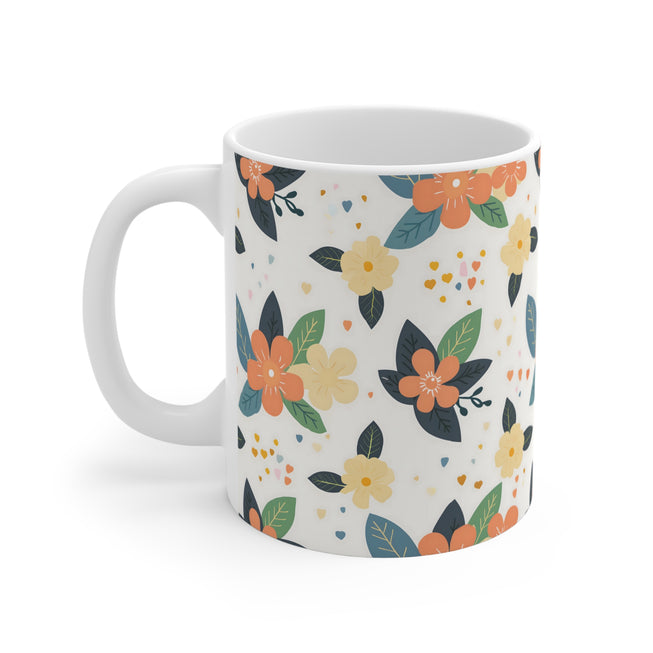 Floral Pattern Mug 11oz