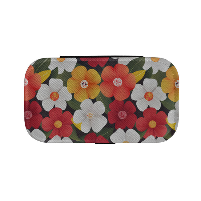 Floral Pattern Personalized Portable Jewelry Box