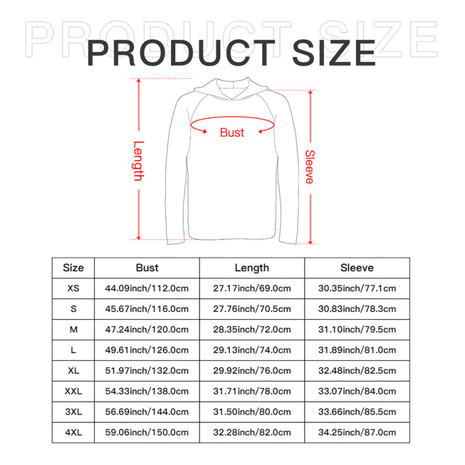 Floral Seamless Pattern Men's Sun Protection Long Sleeve Hoodie