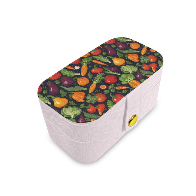 Veggies Pattern Personalized Portable Jewelry Box