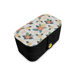 Firefly Floral Seamless Pattern Personalized Portable Jewelry Box