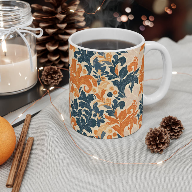 Floral Pattern Mug 11oz