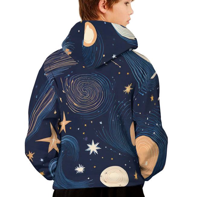 Kids - Galaxy Patterns Lightweight Hoodie