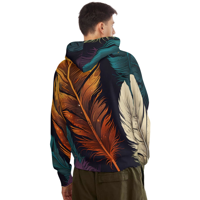 Elegant Feathers Men's Adult Hoodie Set