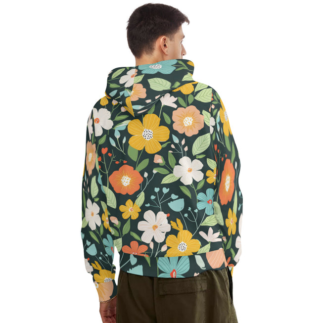 Floral Seamless Pattern Adult Hoodie