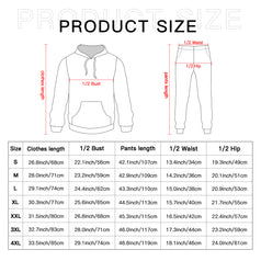 Abstract Seamless Pattern Men's Adult Hoodie Set