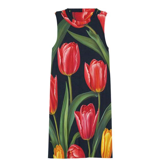 Tulip Pattern Women's Casual Dress