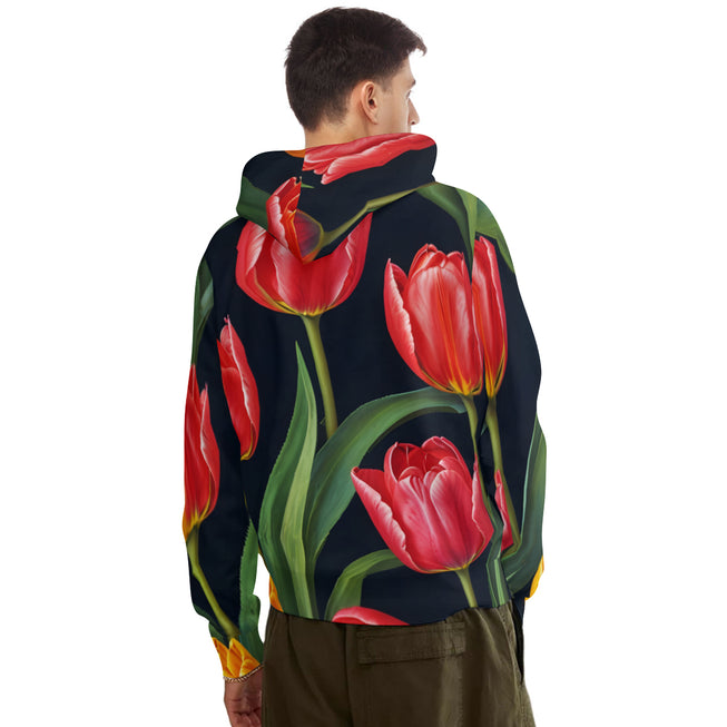 Tulip Pattern Men's Adult Hoodie Set