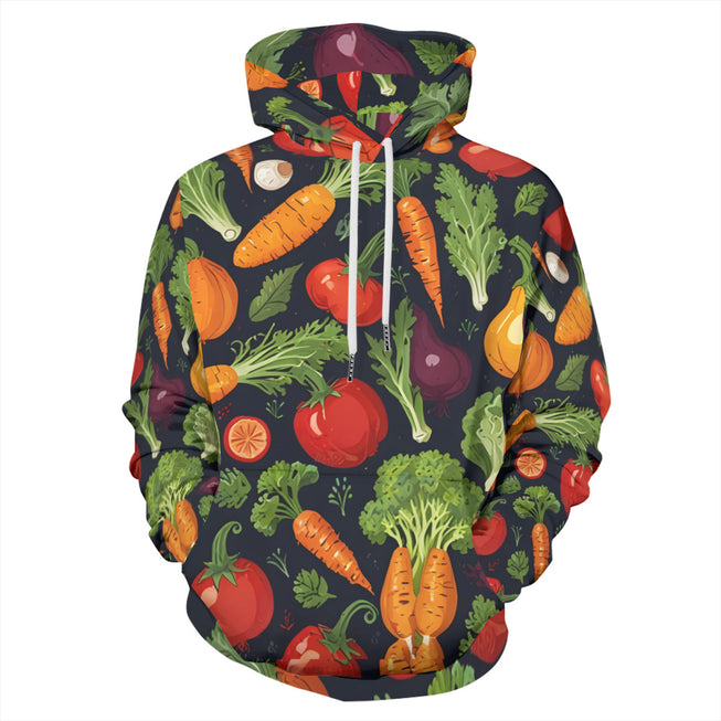 Veggies Pattern Adult Hoodie