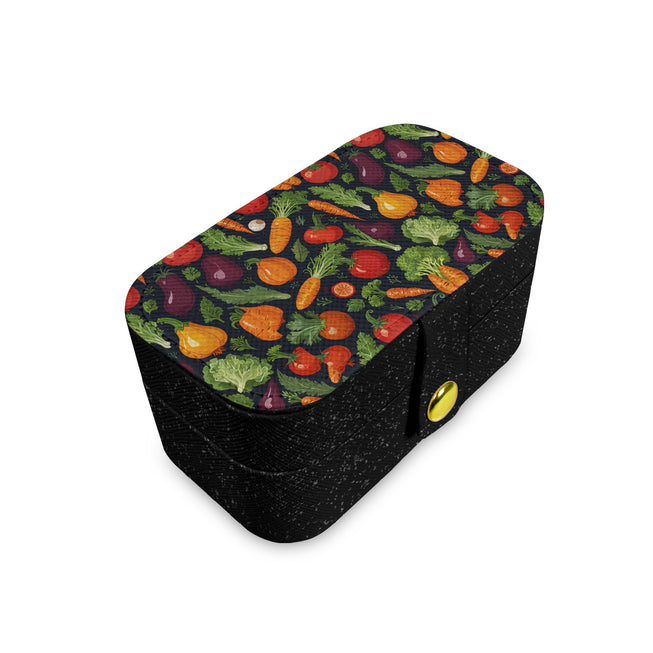 Veggies Pattern Personalized Portable Jewelry Box