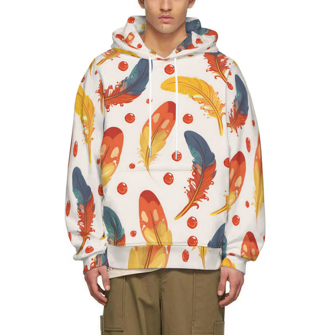 Vibrant Feathers Adult Hoodie