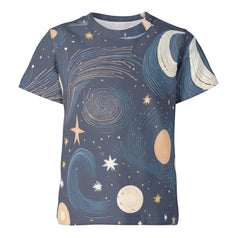 Kids - Galaxy Patterns Mesh Short Sleeve T-Shirt