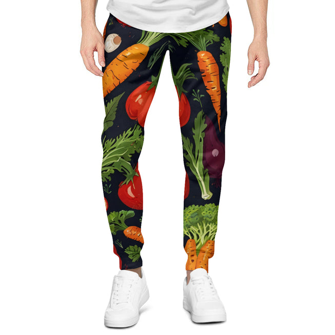 Veggies Pattern Men's Adult Hoodie Set