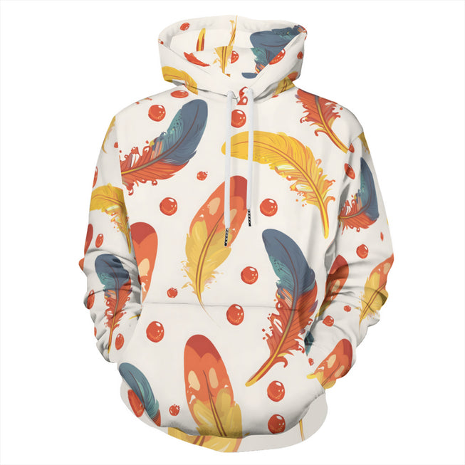 Vibrant Feathers Adult Hoodie