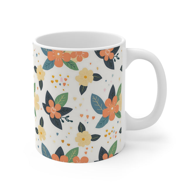 Floral Pattern Mug 11oz