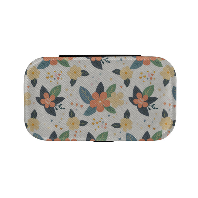 Firefly Floral Seamless Pattern Personalized Portable Jewelry Box