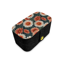 Daisy Pattern Personalized Portable Jewelry Box