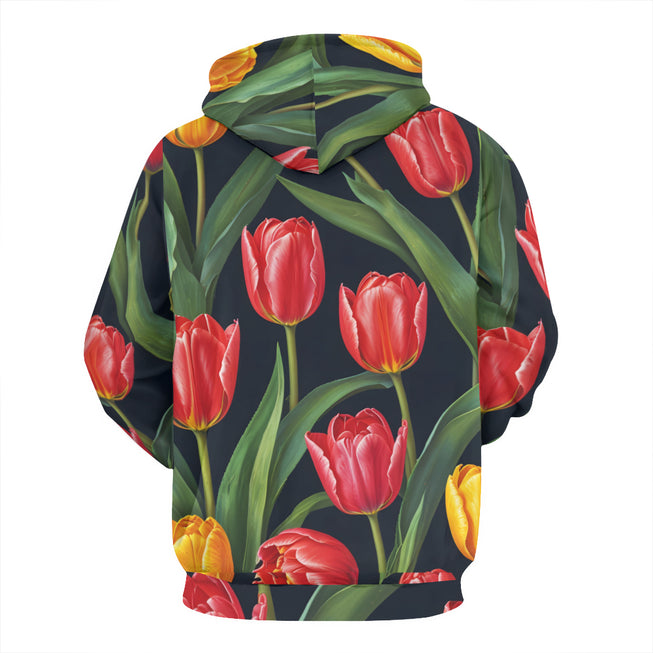 Tulip Pattern Adult Hoodie