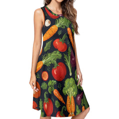 Veggies Pattern Women's Casual Dress