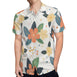 Firefly Floral Seamless Men's Casual Short-Sleeved Shirt