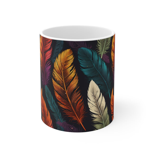 Elegant Feathers Mug 11oz