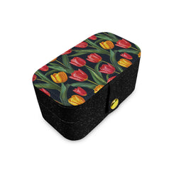 Tulip Pattern Personalized Portable Jewelry Box