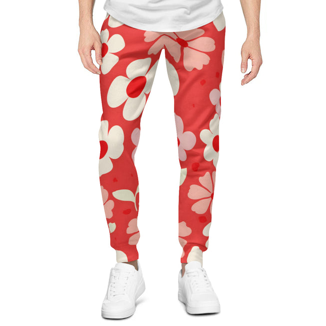 Red Floral Adult Hoodie Set