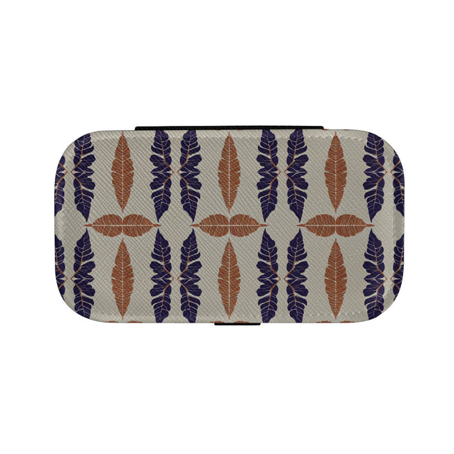 Tropical Leaf Personalized Portable Jewelry Box