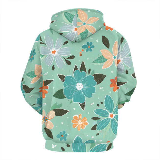 Floral Seamless Pattern Adult Hoodie