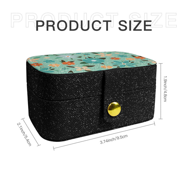 Floral Seamless Pattern Personalized Portable Jewelry Box