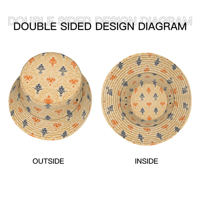 Abstract Pattern Double-Sided Unisex Polyester Bucket Hut