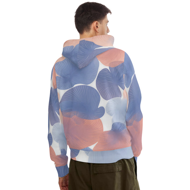 Floral Shapes Pattern Adult Hoodie