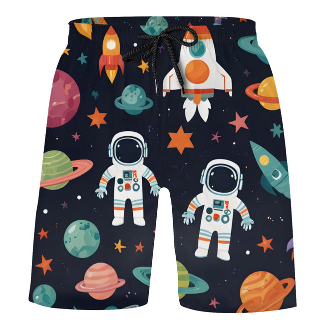 Astronaut Dreams Kids Peach Skin Beach Pants